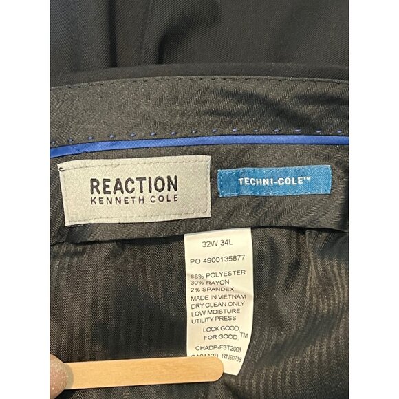 NWT Reaction Kenneth Cole Modern fit flex suit separate pant Techni-Cole 32 x 34 - Picture 5 of 8